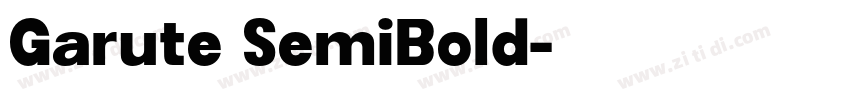 Garute SemiBold字体转换